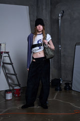 VELOUR PANTS - BLACK