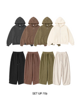 [SET UP가능]シープヘアオーバーフィットフードジップアップ(4color)