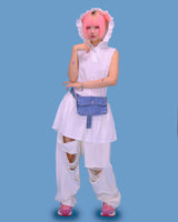 ラブリーフリルフードドレス (2color)