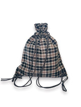 000 Design Check Gym Sack / Black
