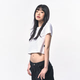 C Wear クロップTシャツ WHITE