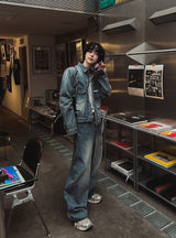 [PREMIUM/MADE] Signature mold crop denim jacket