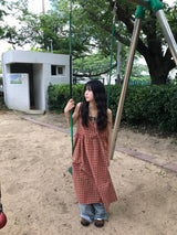 ヒヨコチェックワンピース