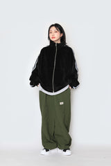 velvet track zip-up jacket