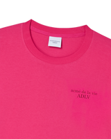 25FW ACベアベーシックロゴ半袖Tシャツ ホットピンク