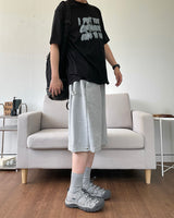 サイドスナップバミューダスウェットパンツ 3C