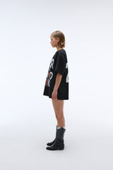 Weekend warrior people artwork T-shirt (Black)