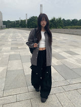 Built overfit check shirt