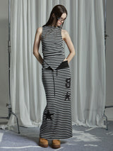 STRIPE LONG SKIRT