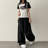 Rocklet color raglan short-sleeve t-shirt