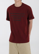 OVERFIT FOAM LETTERING T-SHIRT