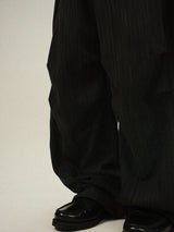 AN Denim Stripe Balloon Banding Pants