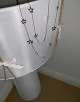 Silver STAR 2layered necklace