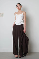 ツイルフィンタックスラックス_ブラウン