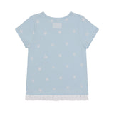 Lace Star Layered Tee (Sky Blue) F25QB118
