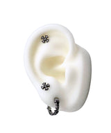 Black Star One Touch Earring Piercing 2PCS