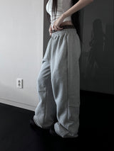 サギングバンドワイドパンツ (fleece-lined / 2color)