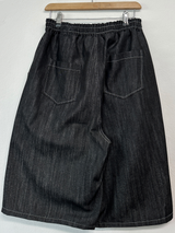 BASIC STITCH WIDE 7 8 ロングバミューダ 🖤💙2COLOR
