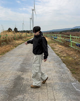 エリオンテックジップフードウィンドブレーカー