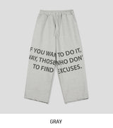 ウォンティドレタリングスウェットパンツ