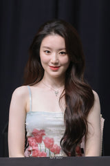 [IDLE Shuhua Necklace] クリスタルバタフライセレナードカラーボーンネックレス