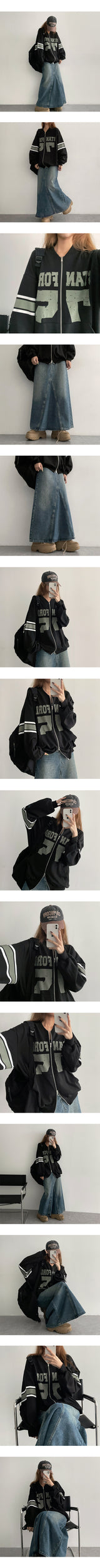 AD COLOR 75 AIRCRAFT Zip-Up Jumper