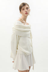 カレンコルセットニット white