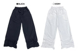 クラウドステップス バンディングシャーリングワイドロングパンツ(2 colors)