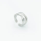 [2PACK][Silver] オープンリング (Choose Two of 11 types) (Random Gift Additional)