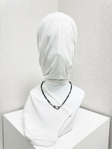 Monotone carabiner bead necklace