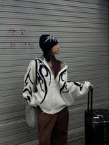Irie knit zip-up white