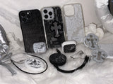 [Magsafe]Black Veil Lace Gel Hard Phone Case