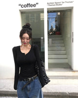 [MADE] TAS Side Slit Long Sleeve Top