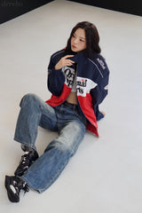 ビンテージミディアムストレートデニムパンツ