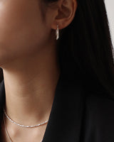 [Silver 925] Oval Hoop Earrings