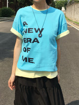 ニューエラレタリングクロップショートスリーブTシャツ (5c)
