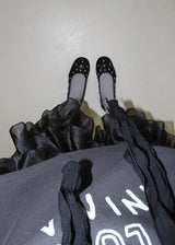 STUD BALL FLAT SHOES