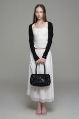 Morning mist ribbon bolero, Black