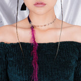Stardust Necklace (Deep purple)