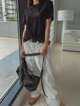 Athletic Semi-Cropped Short Sleeve T-shirt