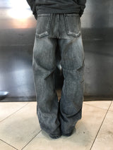  Ront Brush Flare Denim Pants 2C