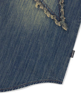 スターローカットデニムシャツ