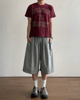 Koi Slub Crop Printed Short Sleeve T-Shirt 3C