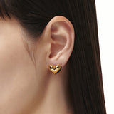 Metal Heart Earrings