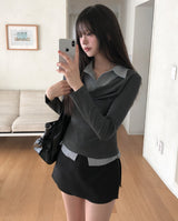Reet Drape Layered Shirt