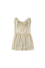 Silky shirring dress_beige
