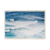 JEJU marine blue tassel blanket