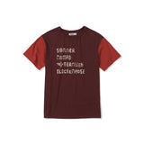 Glyph half T-shirts / Clay burgundy
