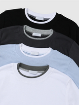 Shea color matching layered slim long sleeve tee