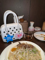 Silicone Polka Dot Bag White